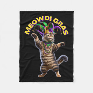 Couverture Polaire 2025 Matching Mens Womans Funny Meowdi Gras Chat M