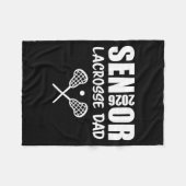 Couverture Polaire 2026 Senior Lacrosse Dad Lacrosse Team Parent  (Devant (Horizontal))