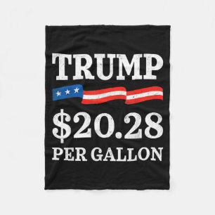 Couverture Polaire 2028 Par Gallon Drôle de prix de l'essence Drapeau