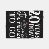 Couverture Polaire 20 Ans À Partir Pour Toujours Couple 20E Mariage A (Devant (Horizontal))