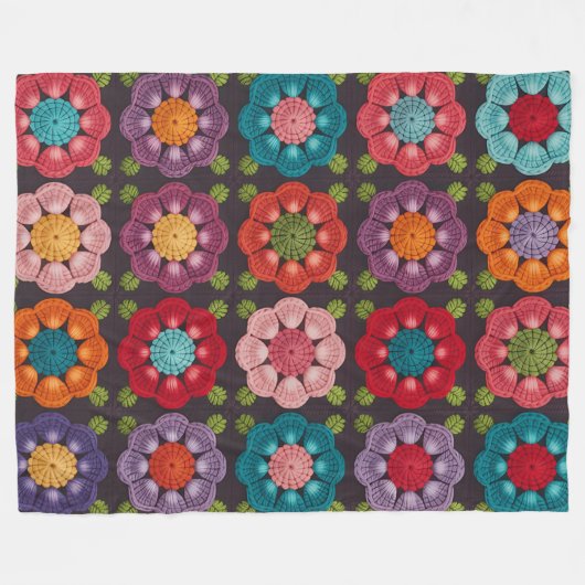 Couverture Polaire 20 Daisy Flower Pattern Throw Blanket Soft Fleece (Devant (Horizontal))
