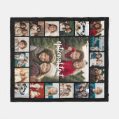 Couverture Polaire 20 Photo Collage Texte facultatif — arrière - plan (Devant (Horizontal))