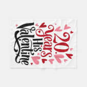 Couverture Polaire 20 Years His Valentine _ Anniversary Couples Valen (Devant (Horizontal))