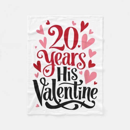 Couverture Polaire 20 Years His Valentine _ Anniversary Couples Valen (Devant)