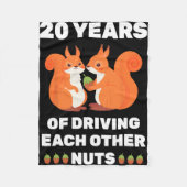 Couverture Polaire 20e 20 ans Mariage Anniversaire drôle Couple pour (Devant)