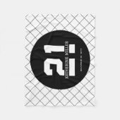 Couverture Polaire 21e anniversaire personnalisé Moderne et élégant (Devant)