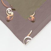 Couverture Polaire 22e anniversaire de Mariage Rose de coeur coppery (Coin)