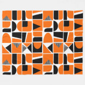 Couverture Polaire 230616 - Orange et Noir. (Devant (Horizontal))