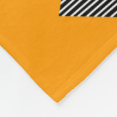 Couverture Polaire 230616 - Orange Jaune et Noir. (Coin)