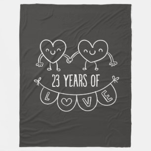 Couverture Polaire 23rd Anniversary Poison Chalk Hearts