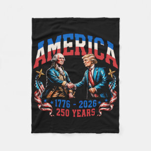 Couverture Polaire 250 Ans d'Amérique Anniversaire 250e Trump Washing