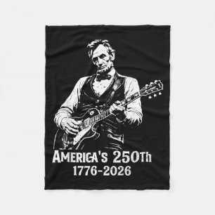 Couverture Polaire 250e anniversaire Usa Abe 16e président Guitare 25