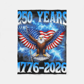Couverture Polaire 250e anniversaire Usa Patriotique 250 ans 4 juille