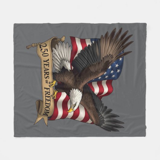 Couverture Polaire 250th Birthday of America Fleece Blanket (Devant (Horizontal))