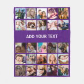 Couverture Polaire 25 Photo Collage Purple (Devant)