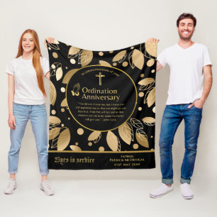 Couverture Polaire 25e 50e ANNIVERSAIRE DE L'ORDRE DU PRÊTRE Cadeau