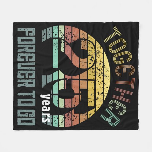 Couverture Polaire 25e anniversaire de Mariage (Devant (Horizontal))