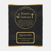 Couverture Polaire 25e Anniversaire du prêtre pasteur Ordination cade (Devant)