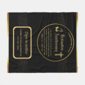 Couverture Polaire 25e Anniversaire du prêtre pasteur Ordination cade (Devant (Horizontal))