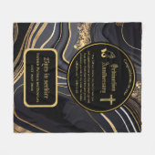 Couverture Polaire 25e Anniversaire du prêtre pasteur Ordination cade (Devant (Horizontal))