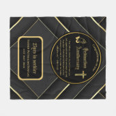 Couverture Polaire 25e Anniversaire du prêtre pasteur Ordination cade (Devant (Horizontal))