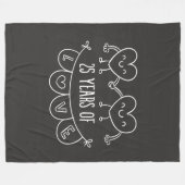 Couverture Polaire 25e Anniversary Poison Chalk Hearts (Devant (Horizontal))