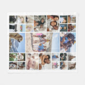 Couverture Polaire 27 Collage photo personnalisé (Devant (Horizontal))