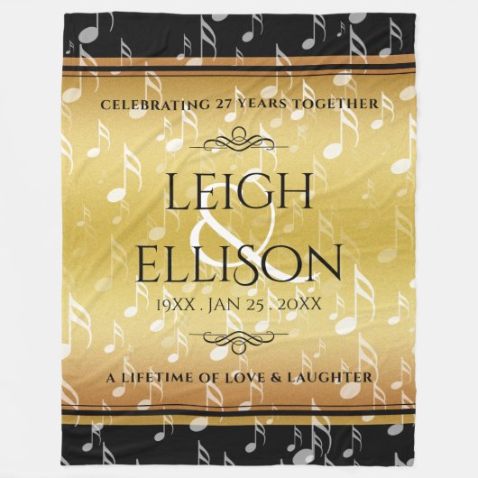 Couverture Polaire 27e anniversaire du Mariage de musique (Devant)