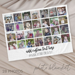 Couverture Polaire 28 Grille de collage photo - 2 Boîtes de texte - n