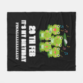 Couverture Polaire 29 févr. Jour bissextile, c'est mon année bissexti (Devant (Horizontal))