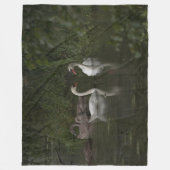 Couverture Polaire 2 cygnes (Devant)