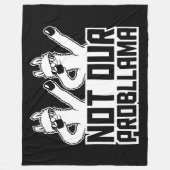 Couverture Polaire 2 Llamas Not Our Probllama Dabbing Sunglasses Cool (Devant)