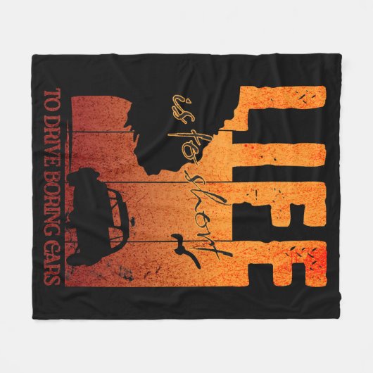 Couverture Polaire 2CV Oldtimer Life est trop court pour conduire des (Devant (Horizontal))