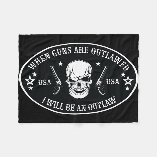 Couverture Polaire 2e amendement Oreiller (Devant (Horizontal))