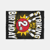 Couverture Polaire 2e anniversaire Bowling Thème Grève dans Anniversa (Devant (Horizontal))