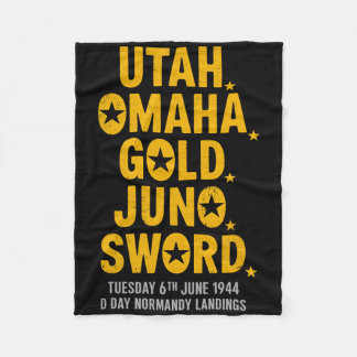 Couverture Polaire 2ème guerre mondiale D Day Beaches World War 2 Arm