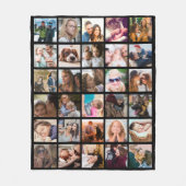 Couverture Polaire 30 Carré Photo Collage Modèle (Devant)