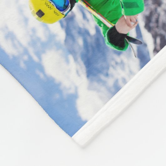 Couverture Polaire 30 Grille Photo Blanc (Coin)