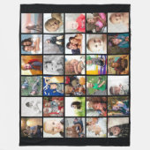 Couverture Polaire 30 Photos Collage Photos de la famille (Devant)