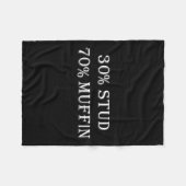 Couverture Polaire 30% Stud 70% Muffin Drôle Saint-Valentin Sayings (Devant (Horizontal))