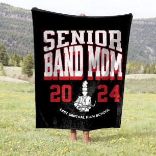 Couverture Polaire 30"x40" School Band Senior Mom Stadium