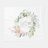 Couverture Polaire 30e anniversaire du Mariage Pearl Floral Garland (Devant (Horizontal))