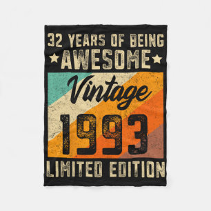 Couverture Polaire 32e anniversaire Hommes 32 ans Femmes 1993 Limited