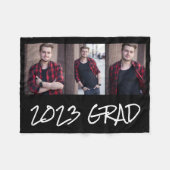 Couverture Polaire 3 Collage de photos Graduation (Devant (Horizontal))