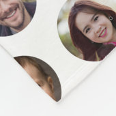 Couverture Polaire 3 Membres de la famille Photo Collage (Coin)