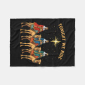 Couverture Polaire 3 Wise Men Tonight We Ride Christmas  (Devant (Horizontal))