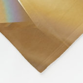 Couverture Polaire 3D abstraite texture or cristal. (Coin)