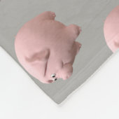 Couverture Polaire 3D Funny Pig Année Anniversaire choisir la couleur (Coin)
