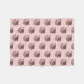 Couverture Polaire 3D Funny Pig Année Anniversaire choisir la couleur (Devant (Horizontal))
