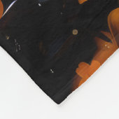 Couverture Polaire 3d glitter witch pumpkins butterflies (Coin)